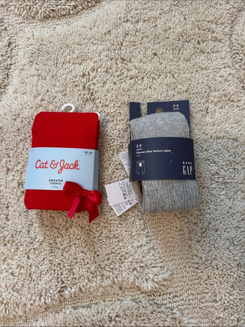 GAP Gray Baby Bottom Tights — Heather Gray